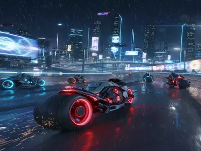 Futuristic Motorcycle 3D Pack  Sci Fi Bikes Collection 3D model