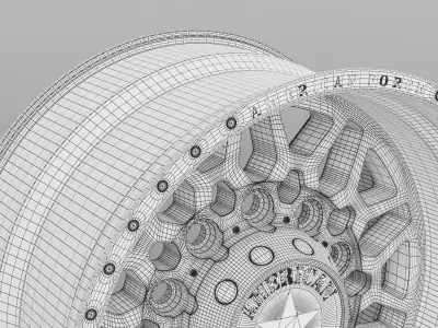 American Force Orion Truck Wheel 3D Model 3D model