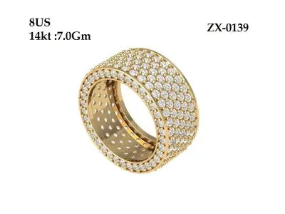 Engagement Wedding Band 3D print model