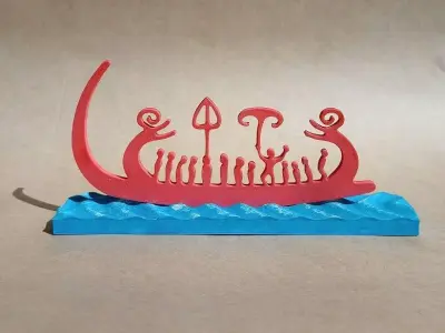 Viking petroglyph  3D print model