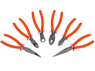 Plier Set 3D model