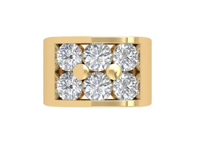 Wedding Ring  3D print model 348