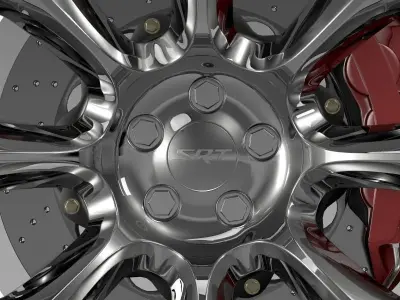 Dodge Challenger SRT wheel 3D model