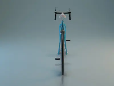  Low-Poly Bicycle  Low-poly 3D model