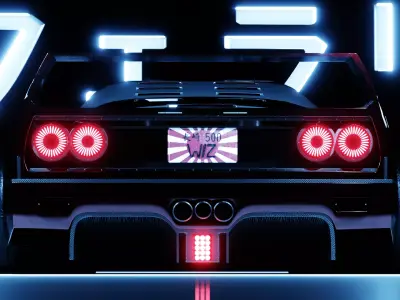 Ferrari  F40 Free 3D model