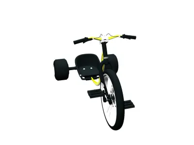 Trike Bicycle  Low-poly 3D model