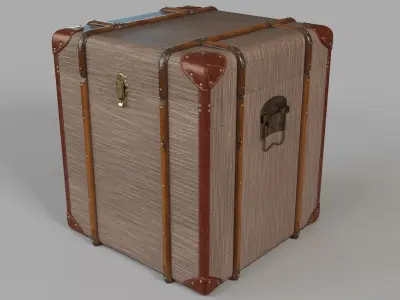 Southern Enterprises Devane Linen Trunk 3D model