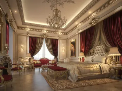 Luxury Master Bedroom1 3D model