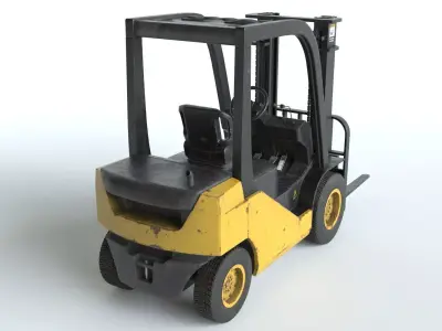 Forklift Old PBR 3D model
