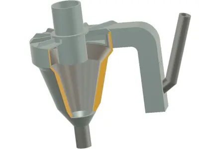 Preheater Dust Cyclone 3D model