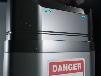 SciFi HardSurface cigarete lighter Free 3D model