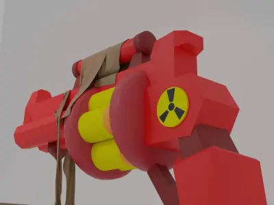 Gun3d toy gun Free low-poly 3D model