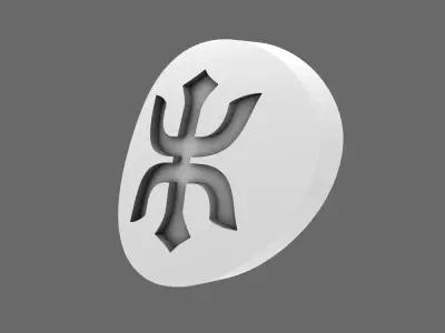 Red Ronin Chapter V10K Shoulder Circle Symbols 3D print model