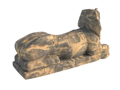sphinx 2 Low-poly 3D model