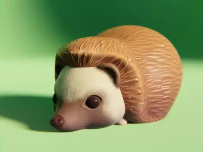 Hedgehog Low-poly 3D model