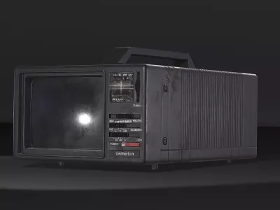 Old Retro TV Low-poly 3D model purchase