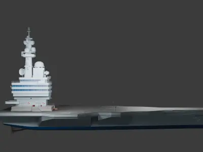 Aircraft Carrier Low-poly 3D model Low-poly