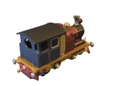 Vintage Steam Locomotive Collection 3D model