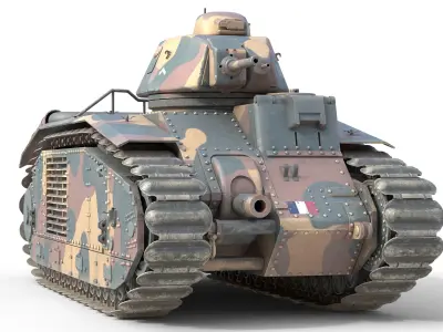 5 Military Vehicles Collection v21 Low-poly 3D model