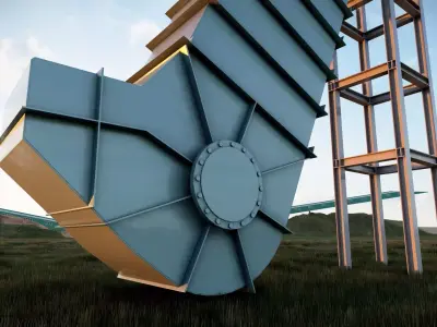 Elevator mining 3D Model 3D model