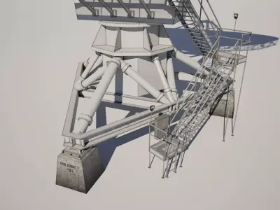 Satellite Dish Antenna 3D model