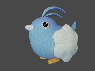 Bird Game Model 14 Low-poly 3D model