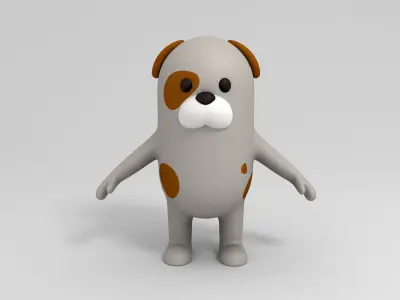 Cartoon Dog 3D model get