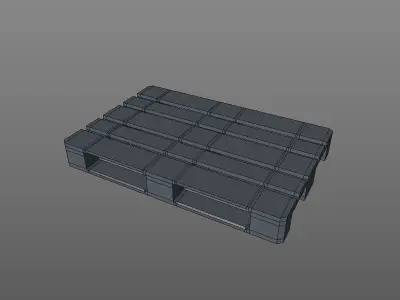 palette wooden pallet 3D model