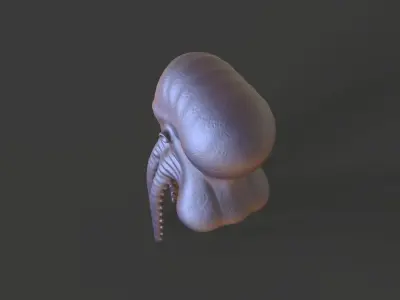 HEAD-R8 high poly sculpt 3D model