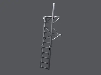 Ladder for Rafale Fighter 3D model