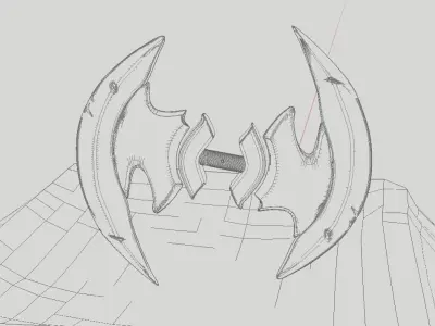 higanbana weapon 3D model