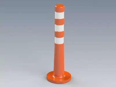 Traffic Bollard 3D print model