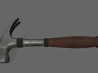 Hammer Low-poly 3D model 21