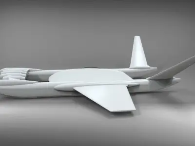 ekranoplan sea launch Free 3D model