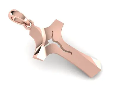 CROSS PENDANT CR199 3D print model