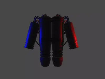 Jetpack space suit 3D model