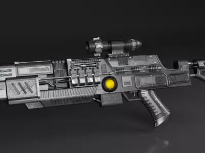 Game Gun 3D model