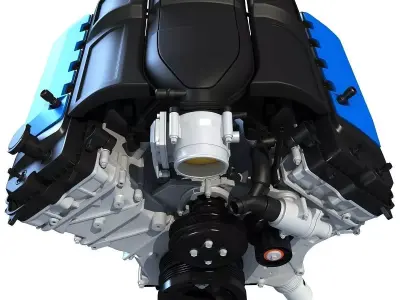 V8 Engine 3D model shop