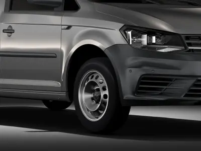 Volkswagen Caddy Panel Van L2 2RD 2017 3D model