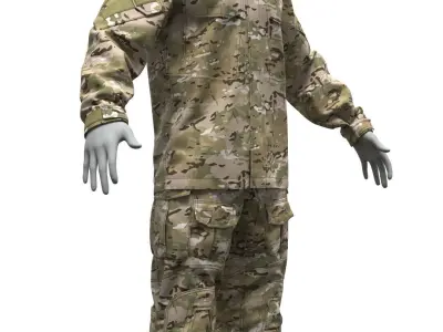 Crye Precision G3 Combat Uniform - Marvelous Designer 3D model