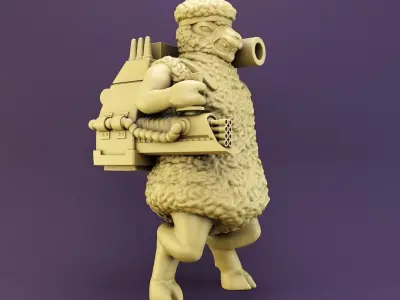 Sci fi sheep  3D print model