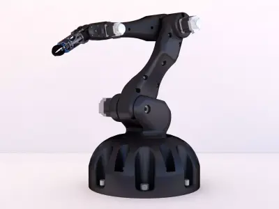 Modular Robotic Arm Low-poly 3D model