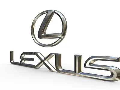 lexus logo 3D model