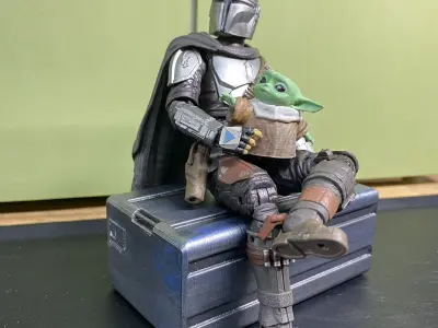 Mandalorian inspired crate 3D print model