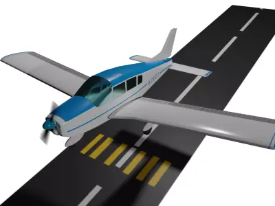 Piper PA 28 3D model