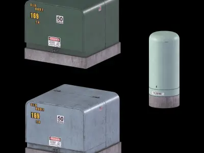 Electrical Box Low-poly 3D model buy