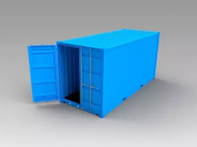 Container Ruined 20ft 3D model