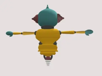 ROBOT 3d SET for GAME ANIMATING MODElING 3D model