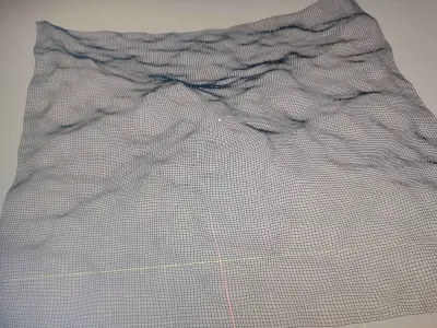 calm Ocean sea 3D model Low-poly 3D model