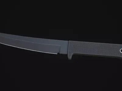 Tanto two knives Low-poly 3D model